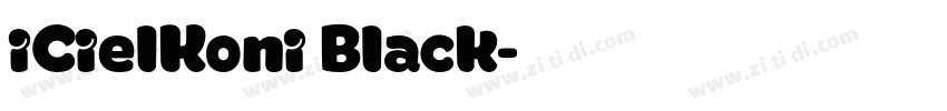 iCielKoni Black字体转换